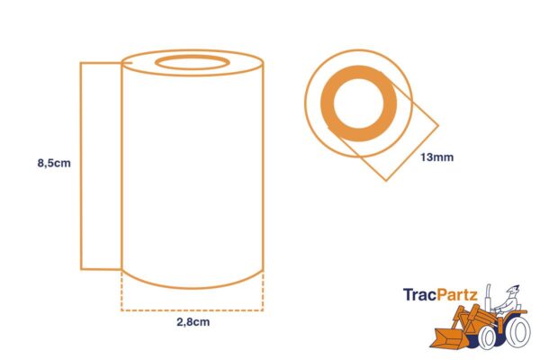 filtro sedimenti carburante con vaschetta Kubota, Iseki, Mitsubishi, Shibaura, Weideman, Ransomes, New Holland, Hinomoto, Hitachi, Cubcadet, Doosan, Axiam - immagine 3