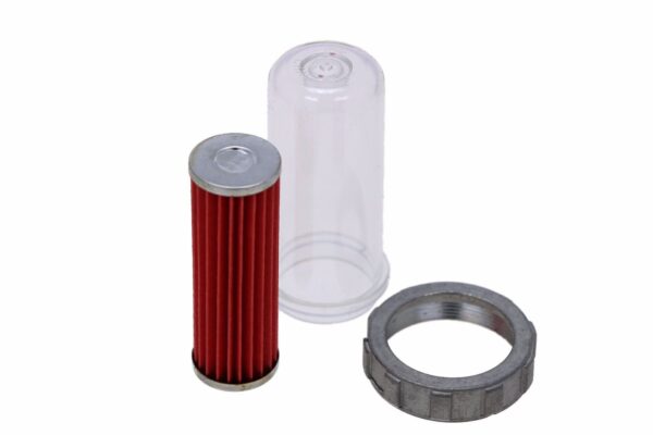 filtro sedimenti carburante con vaschetta Kubota, Iseki, Mitsubishi, Shibaura, Weideman, Ransomes, New Holland, Hinomoto, Hitachi, Cubcadet, Doosan, Axiam