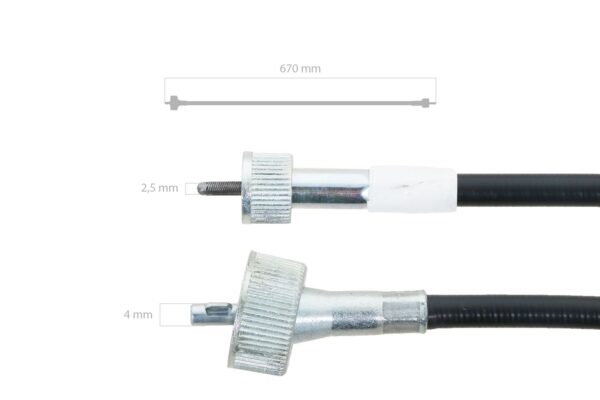 Cable contador de horas Iseki TA-Tipi, 5035, 5040, Massey Ferguson 1240, 1250, 1260, - immagine 4