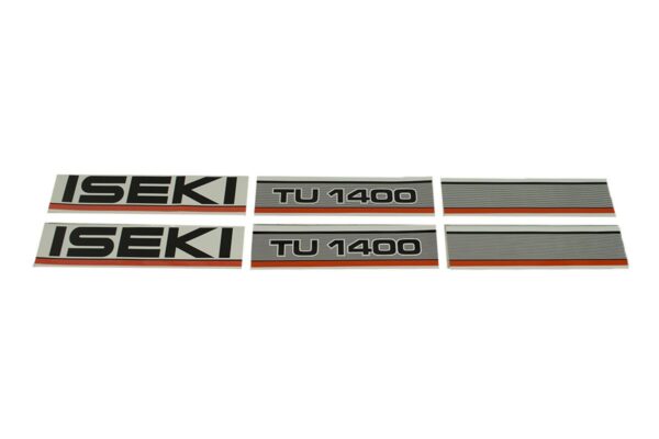 Set Adesivi decalcomania cofano Iseki TU1400