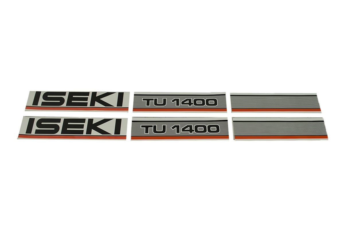 Set Adesivi decalcomania cofano Iseki TU1400