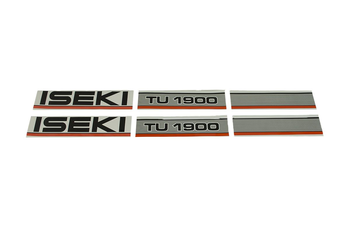 Set Adesivi decalcomania cofano Iseki TU1900
