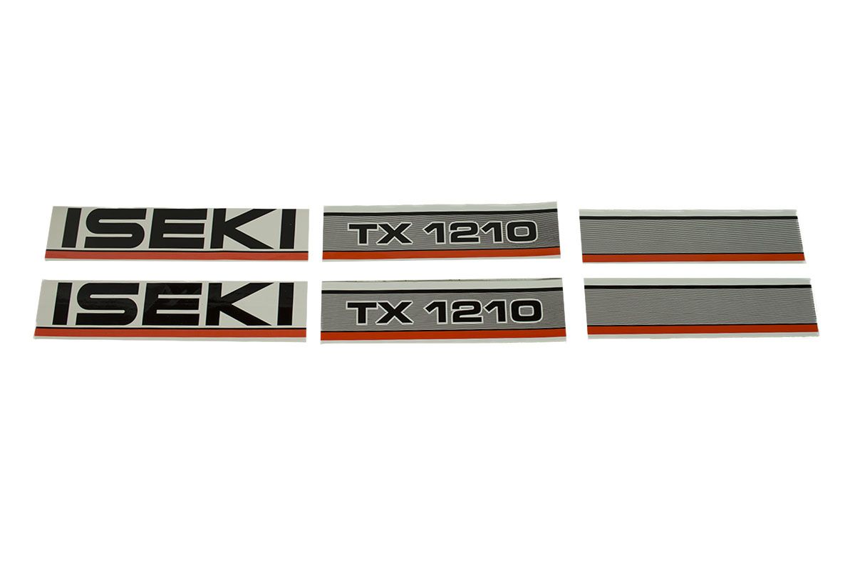 Set Adesivi decalcomania cofano Iseki TX1210