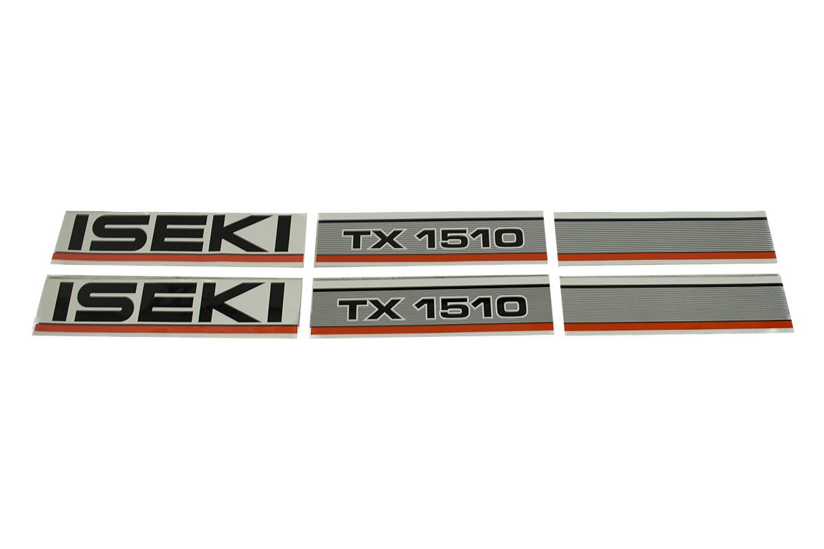 Set Adesivi decalcomania cofano Iseki TX1510