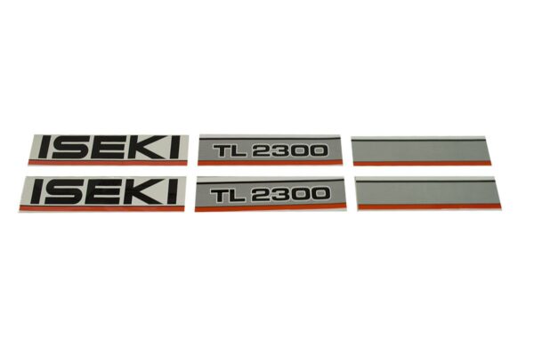 Set Adesivi decalcomania cofano Iseki TL2300