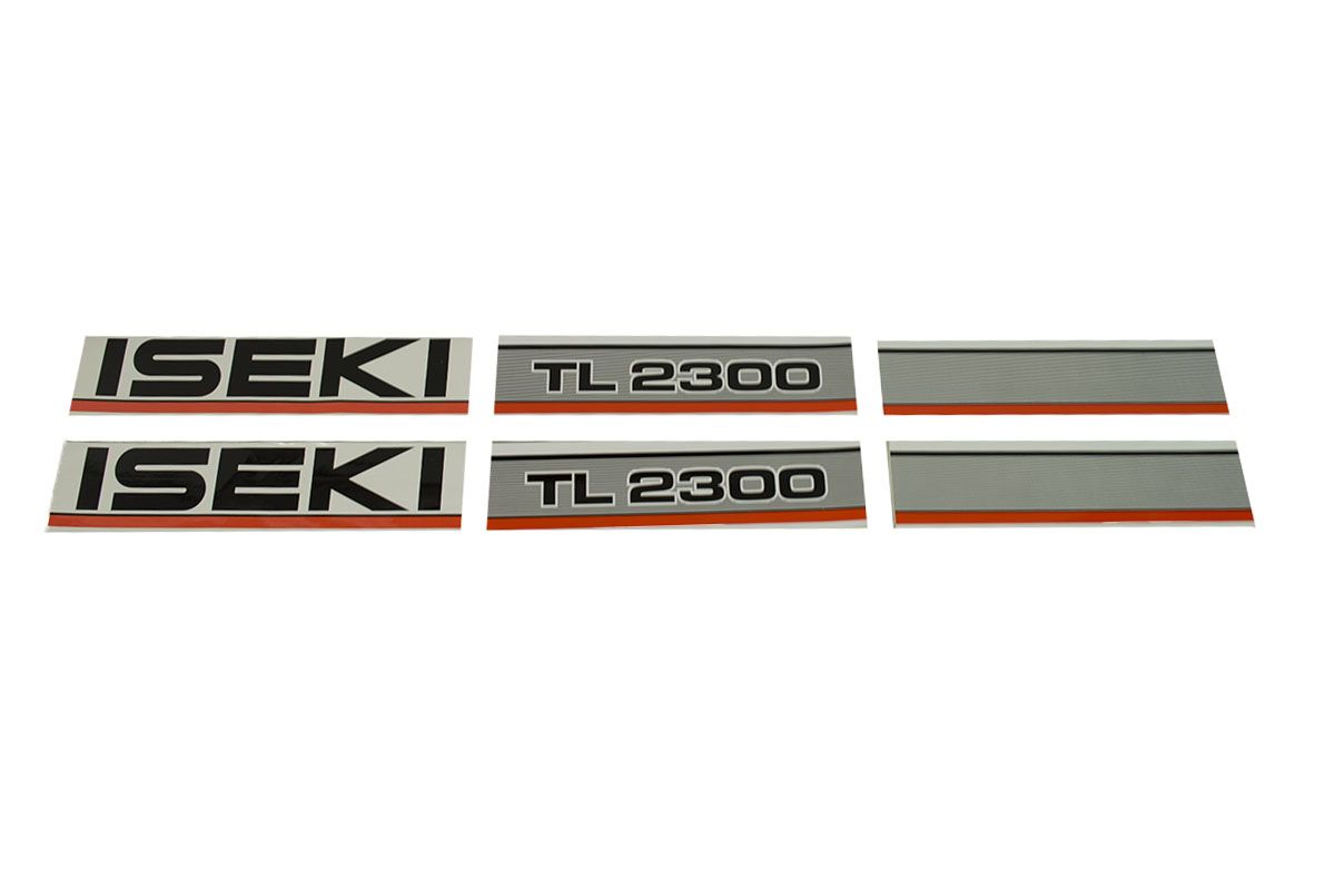 Set Adesivi decalcomania cofano Iseki TL2300