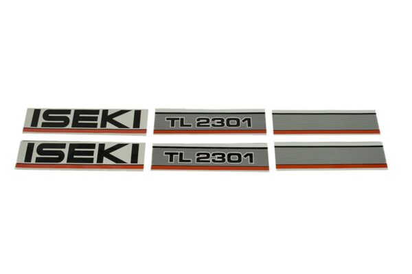 Set Adesivi decalcomania cofano Iseki TL2301