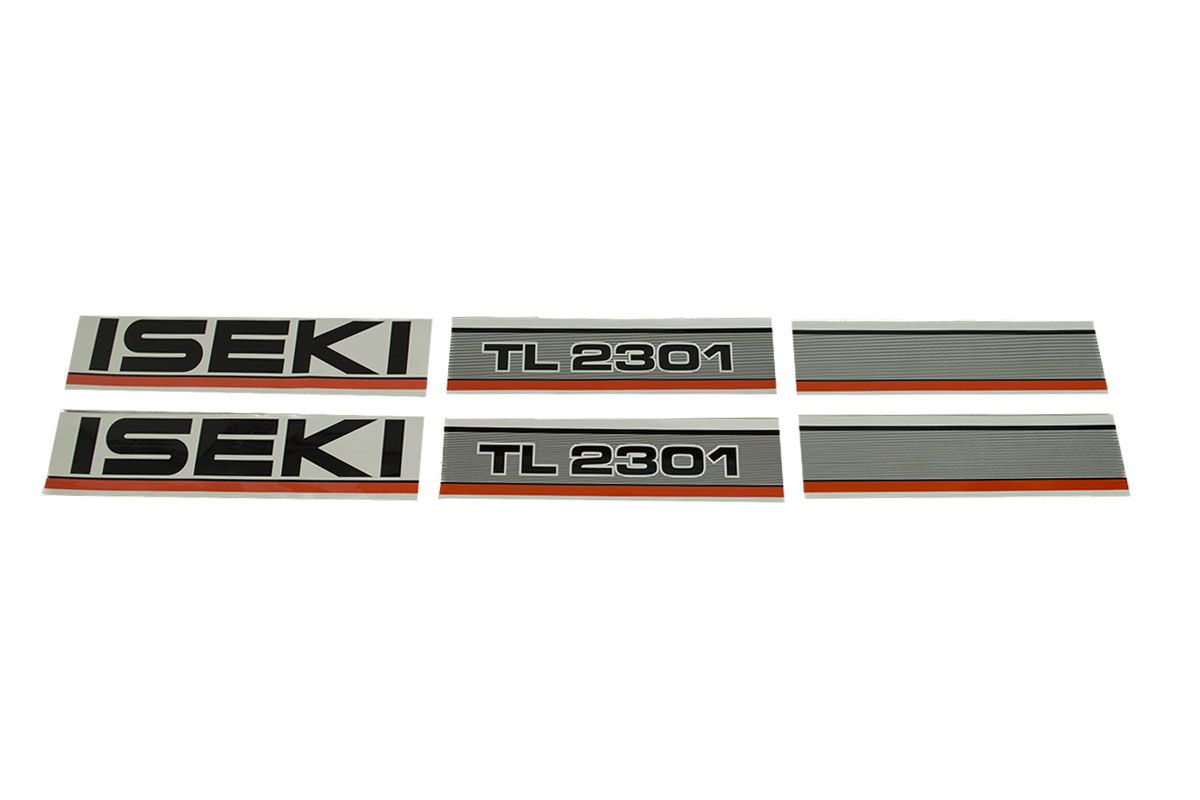 Set Adesivi decalcomania cofano Iseki TL2301