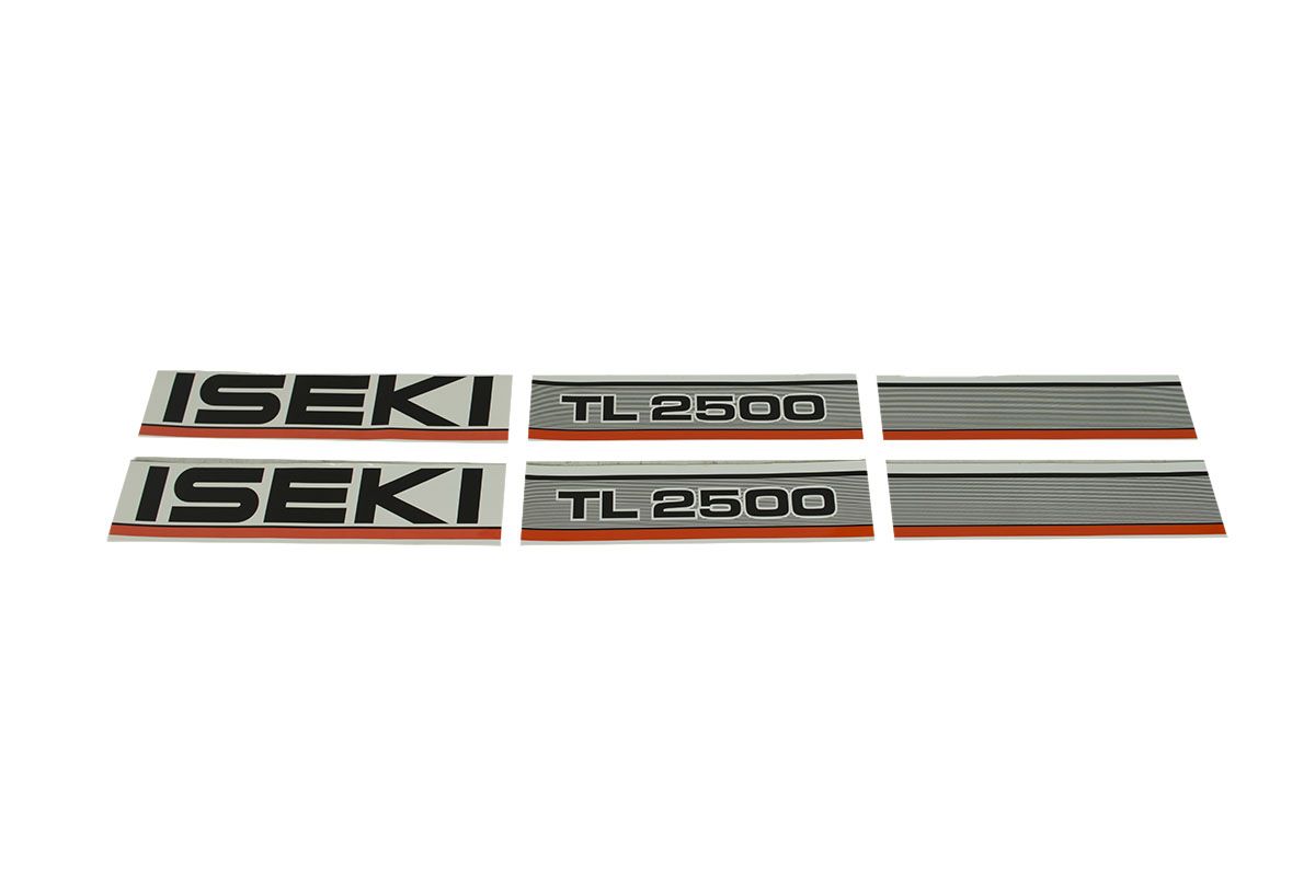Set Adesivi decalcomania cofano Iseki TL2500