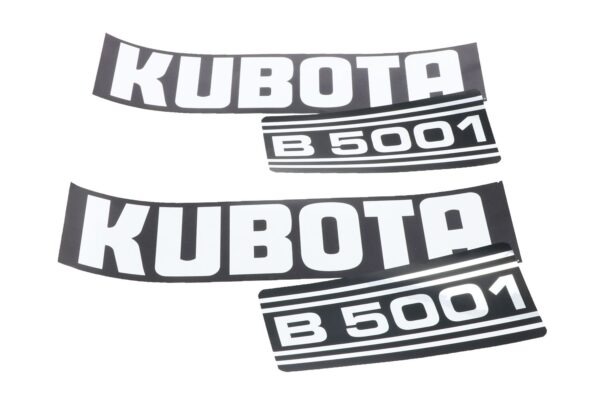 Set Adesivi decalcomania cofano Kubota B5001