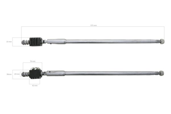 Albero dello sterzo Yanmar YM140, YM147, YM186, YM1401, YM1510, F175 - immagine 8