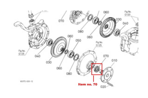 Guarnizione assale anteriore trasmissione finale Iseki, Kubota, Bolens, White, Mitsubishi, Gutbrod, Yanmar, etc. - immagine 5