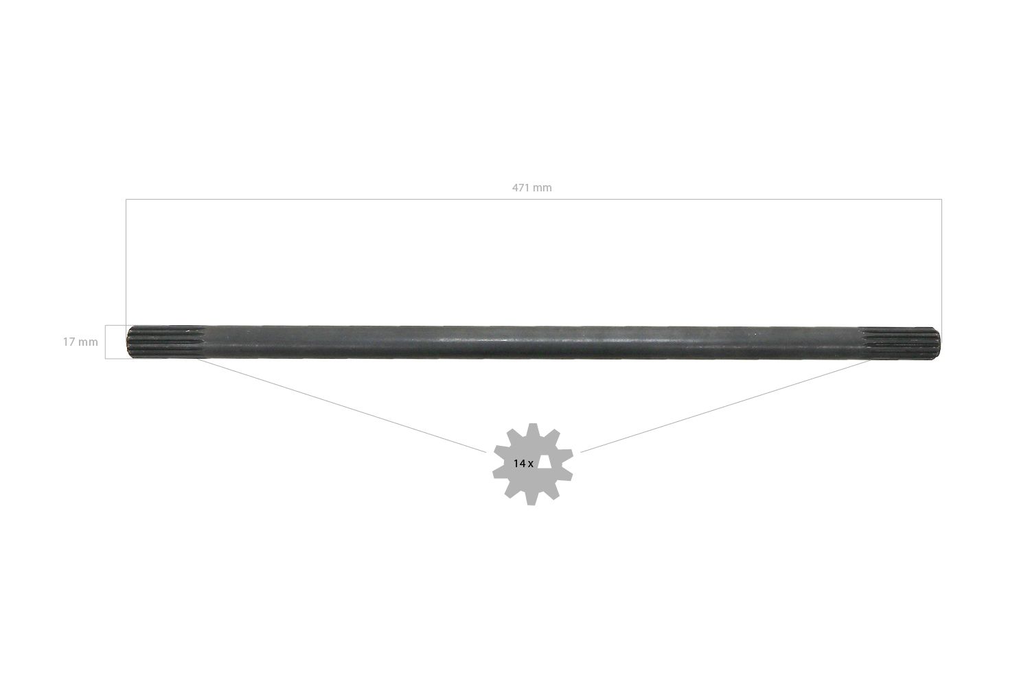 Albero di trasmissione 47,1 cm