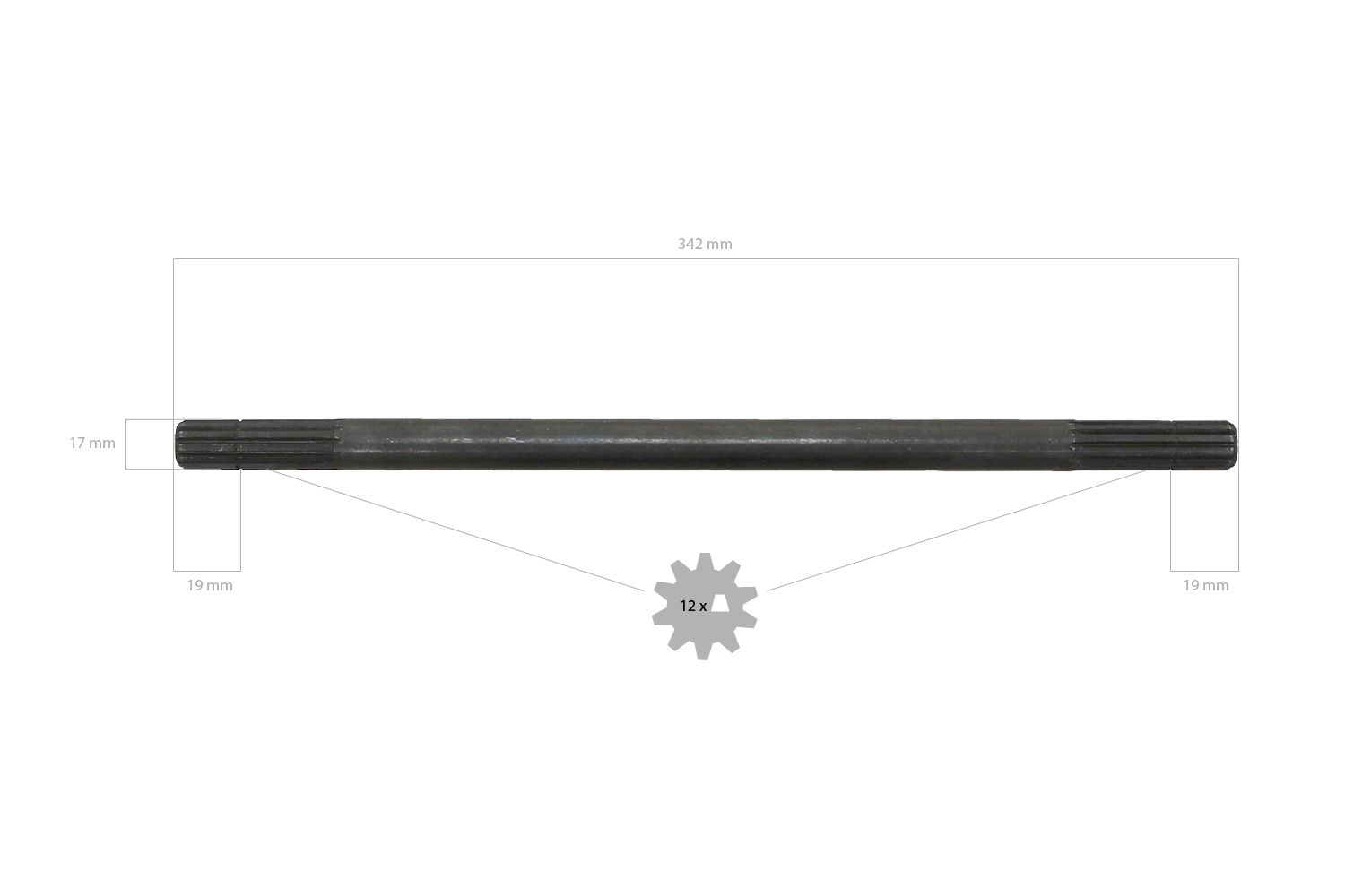 Albero di trasmissione 34,2 cm