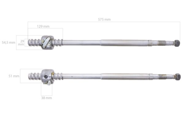 Albero dello sterzo Massey Ferguson 230, 231, 240, 240P, 250, 20D, 30E - immagine 6