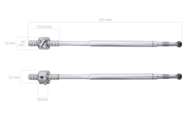 Albero dello sterzo Massey Ferguson 265, 275, 285, 290, 375, 390 - immagine 6