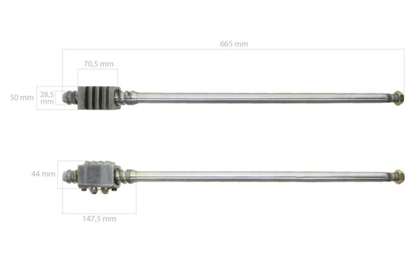 Albero dello sterzo Ford 2000, 2100, 2110, 2120, 2150, 2300, 231, 2310, 233, 2600, 3000, 3055, 3100, 3110, 333, 3330, 335, 3400, 3500, 3600, 3900, 4000, 4100, 4110, 4600, 531, 532 - immagine 8