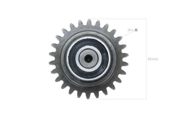 Ingranaggio (raddoppiare) Yanmar YM1702, YM1720, YMG1800, YM1802, YMG2000, YM2002, - immagine 5