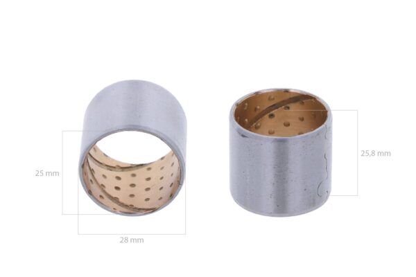 Boccola biella - spernootto pistone Yanmar YM-Serie, Marine: 2GM, 2QM15, 3GM, 3GMD, 3GMF, 3HM, 3HM35, 3HM35F, John Deere 650, 665, 750, 780, 785, Komatsu 1D84, 3D75 - immagine 3