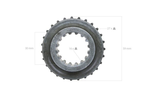 Ingranaggio assale anteriore per 4WD Yanmar YMG1800, YM1802, YM1820 - immagine 5