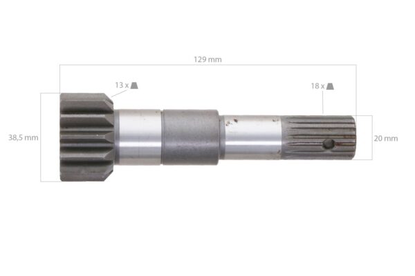 Albero entrata Riduttore Iseki TU, TX, Bolens, G154, G174 OEM - immagine 2