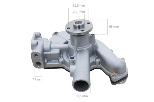 Pompa acqua Yanmar 4TNE92, 4TNE94, 4TNE98, Komatsu 4D92, 4D92E, 4D94LE, 4D94E, 4D98 - immagine 2