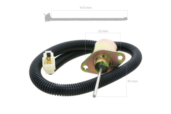Kubota Solenoide di arresto D1703 - immagine 2