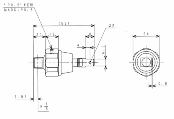 Pressostato di pressione oilo Mitsubishi, MVS3L, MVS3L2, S3L, S3L2, S4L, S4L2, Captain, Startrac, Etc., - immagine 4