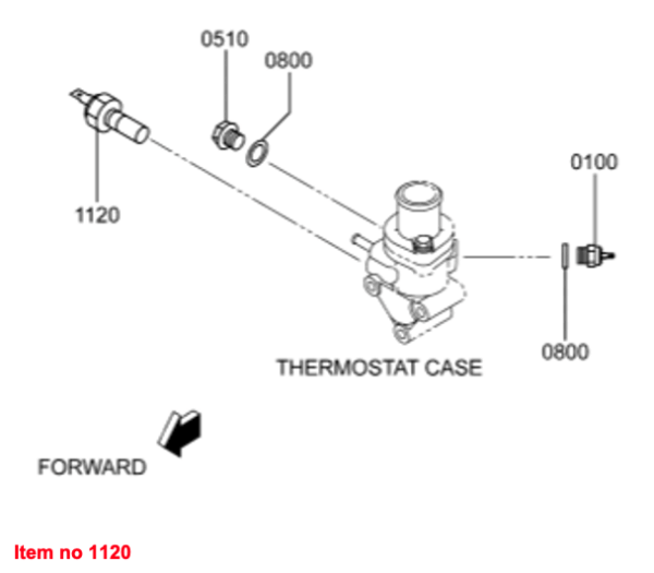Sensore di temperatura Mitsubishi L3E, L3E2, MVL3E, MVS3L, MVS3L2, S3L, S3L2, Captain, Startrac, Etc., - immagine 2