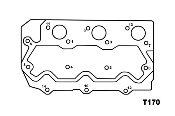 Guarnizione testata Perkins/ Shibaura S753, Perkins 103-10, Caterpillar 3003, - immagine 2
