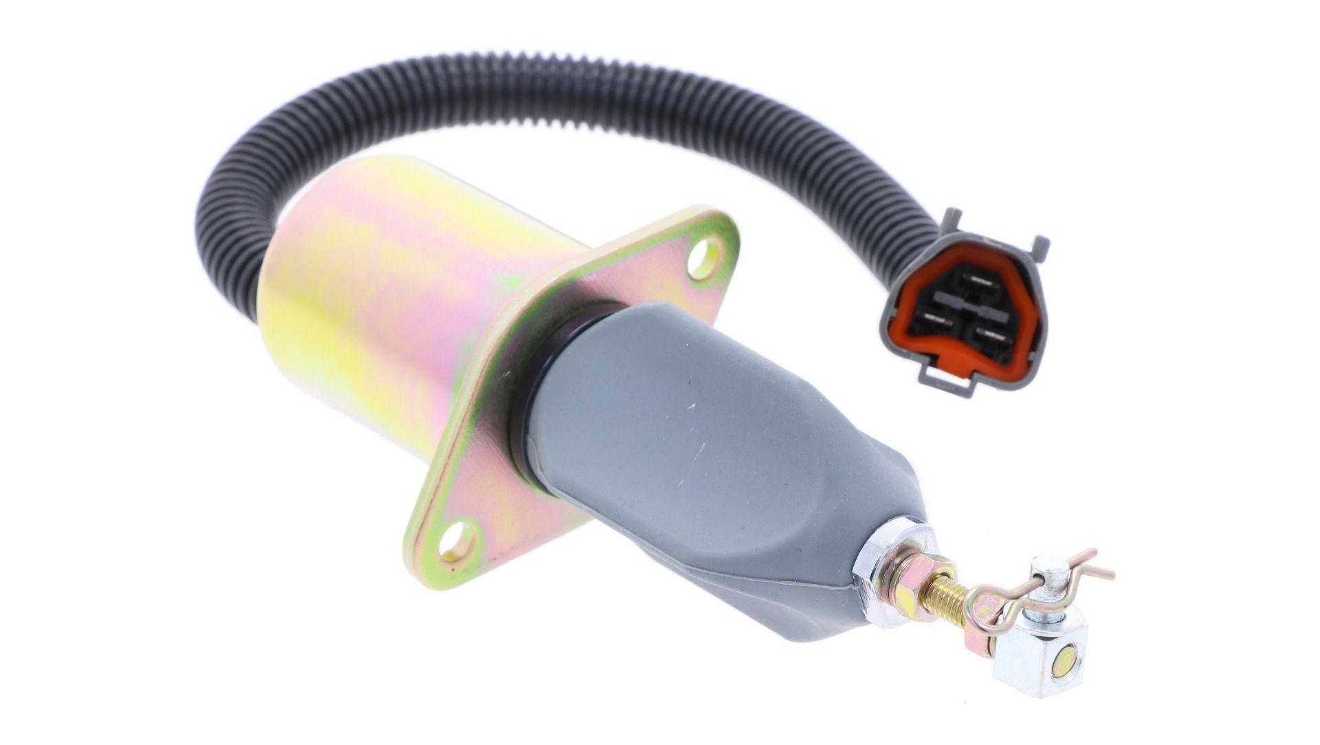 Solenoide di arresto 12 volt Yanmar, 4TNE94, 4TNE98, 4TNE106, 4TNV94, 4TNV98, Hyundai, Komatsu, Volvo, Etc.,