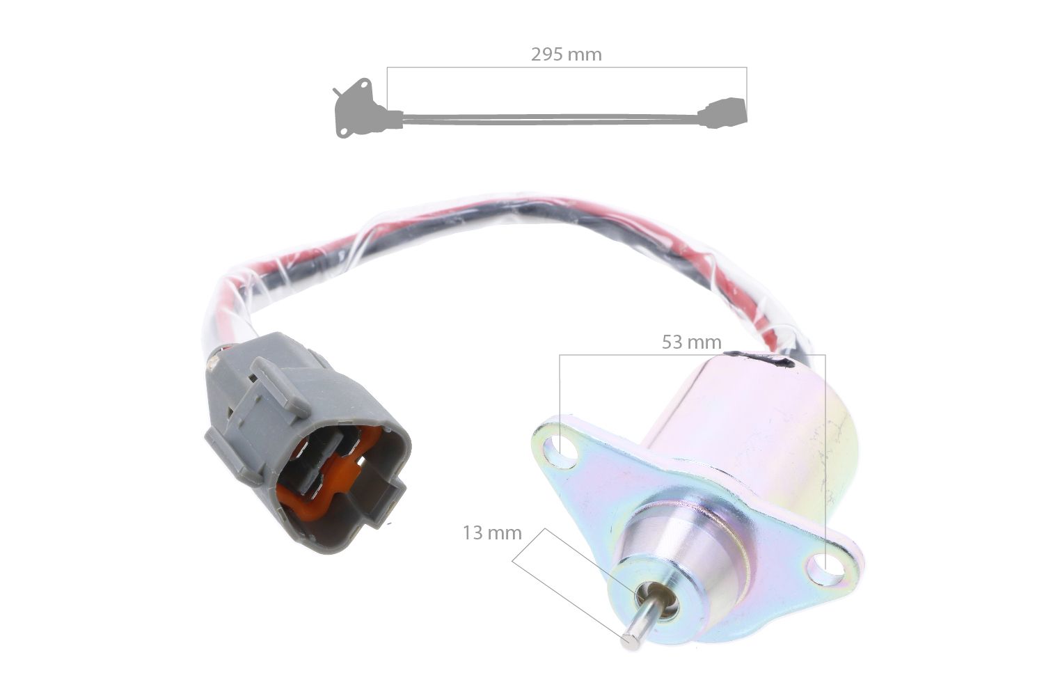 Solenoide di arresto Yanmar 3TNE88, 3TNV70, 3TN76, 3TNV82, 3TNV88, John Deere, 4200, 4300, 4400, 4500, 4600, 4700, Komatsu, Hyundai