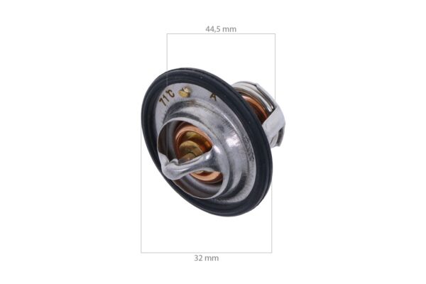 Termostato Yanmar 2T72, 3T72, 3T75, 3T80, 3T84, 3T90, 3TG72, 3TNA72, 3TNC80, 3TNE68, 3TNE74, 3TNV76, 3TNV80, Komatsu 3D72, 3D74, 3D75, 3D84 - immagine 2