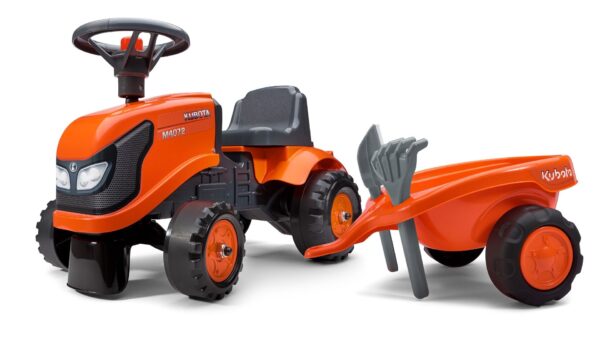 Kubota M4072 Trattore con rimorchio ed attrezzi