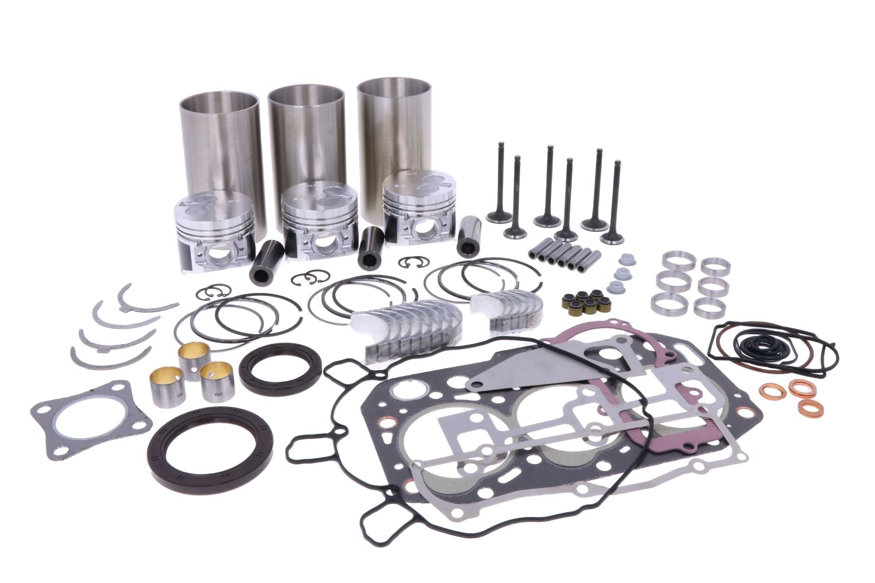Kit di revisione motore Yanmar (iniezione indiretta) 3TNV70, Komatsu 3D70E