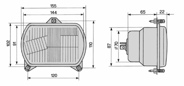 Fari Iseki TU, TA, TF, 30-serie, 31-serie, 50-serie, Kubota, B-serie, RTV900, ST-serie, Ford, New-Holland, Fiat, Massey Ferguson, Hurlimann, Carraro Etc., - immagine 2
