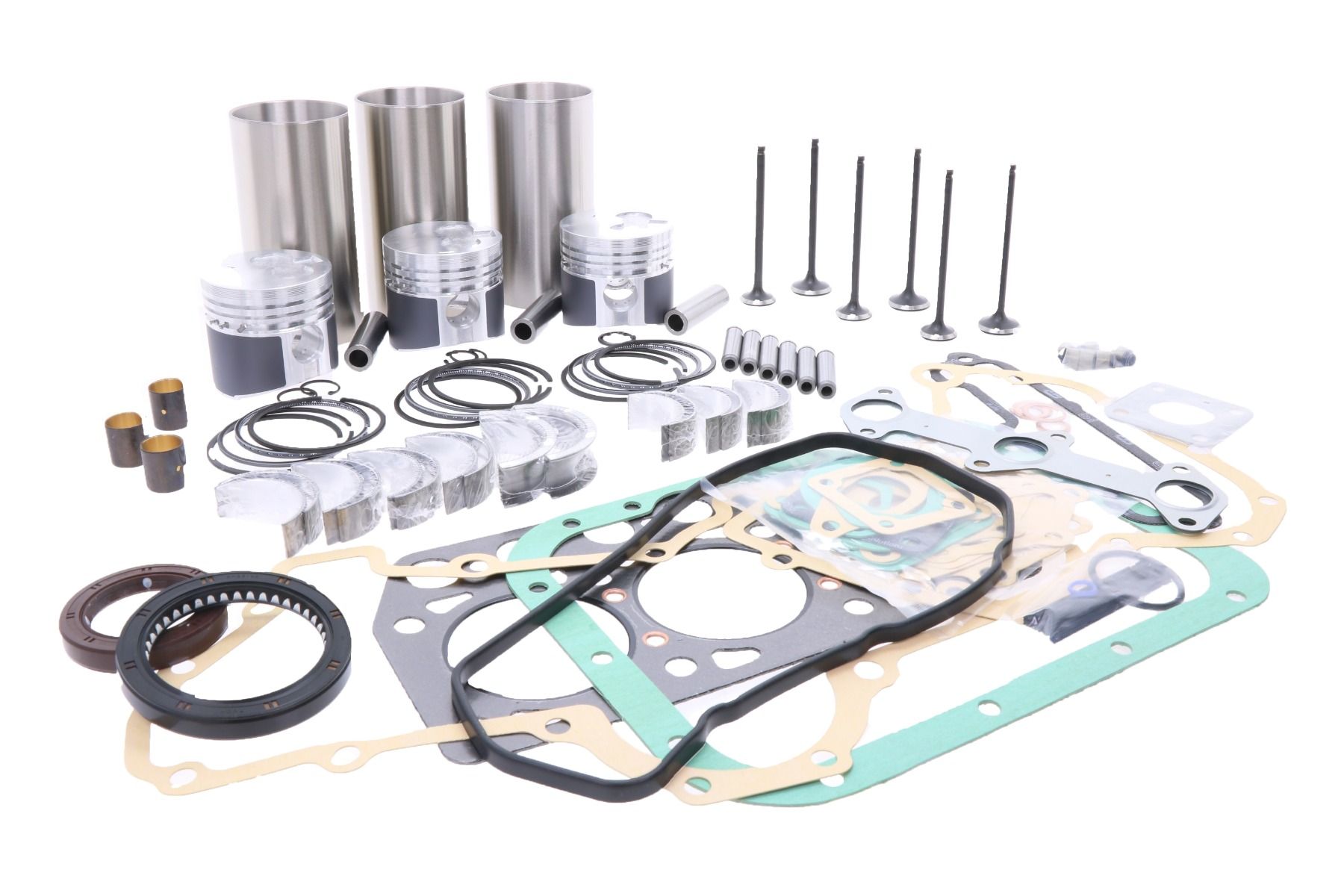 Kit di revisione motore Mitsubishi K3F, MTE2000, MT20, Deutz-Fahr, Agrokid, Same, Lamborghini, Westerbeke
