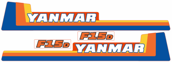 Set Adesivi decalcomania cofano Yanmar F15