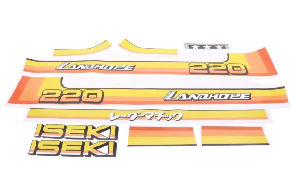 Set Adesivi decalcomania cofano Iseki Landhope TU220