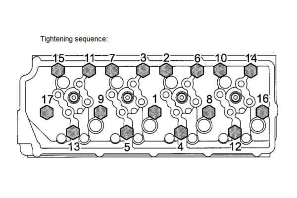 Guarnizione testata Mitsubishi D04FR - immagine 2