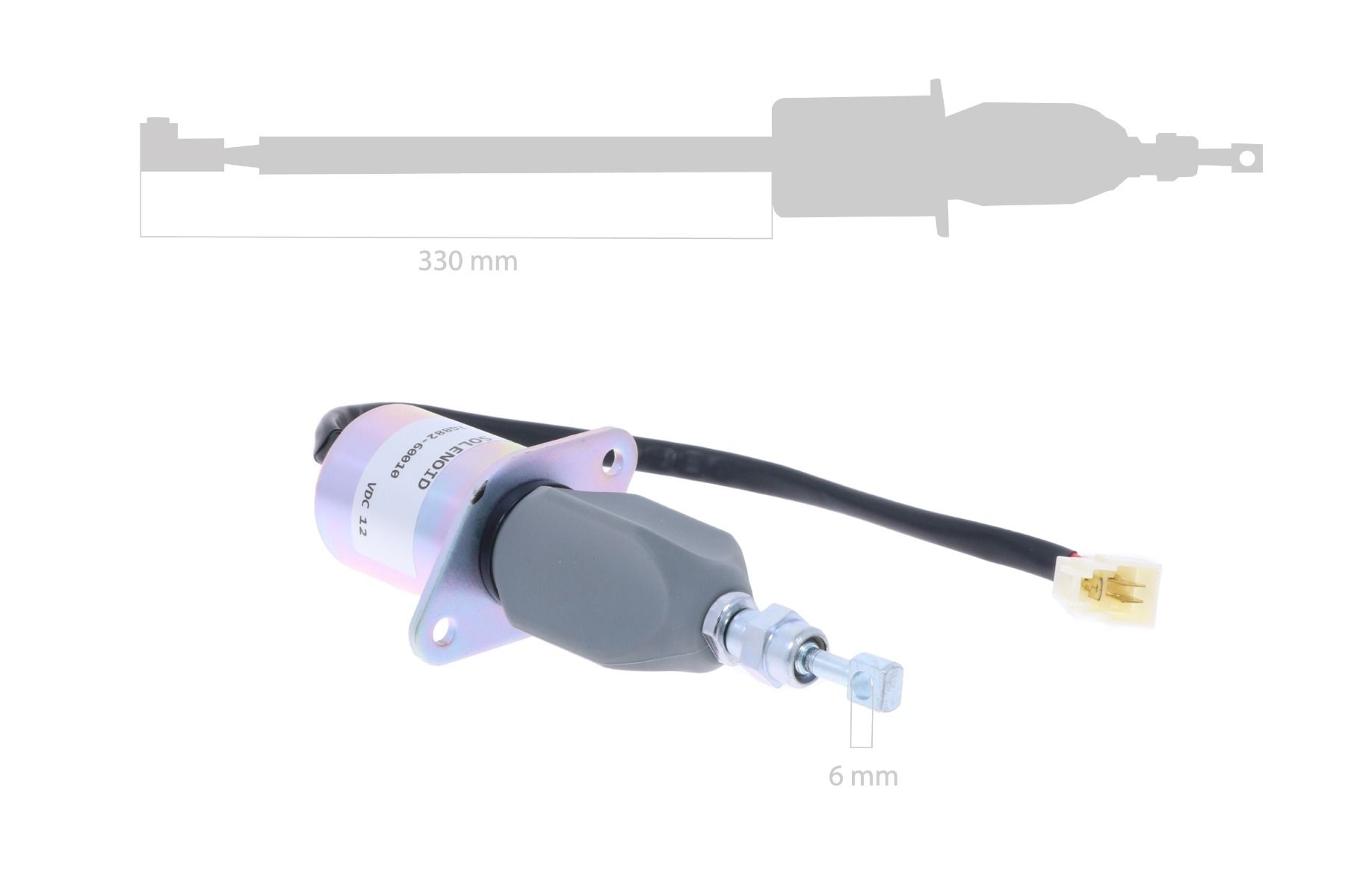 Solenoide di arresto Kubota D1703
