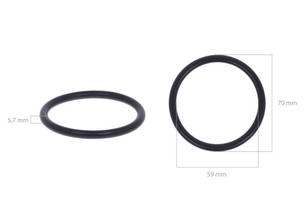 Cilindro di sollevamento con O-ring Kubota B, GB, M, RW-Types, TYM T410, Kioti / Daedong L1901, LB1914, - immagine 3