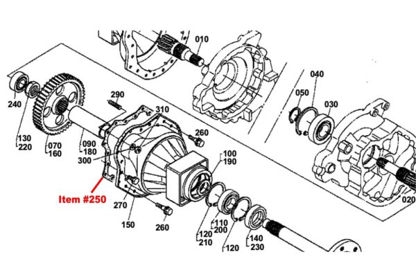 Guarnizione trasmissione finale Kubota L245, L2050, L2350, L2500 - immagine 2
