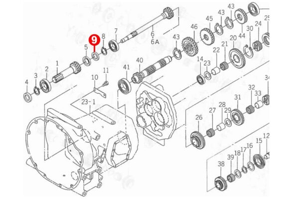 Anello 30x45x8mm Iseki, Yanmar, Bolens, Massey Ferguson - immagine 5