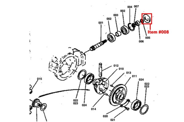 Paraolio 32X52X8 Kubota, Yanmar, - immagine 3