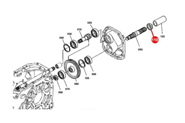 Guarnizione dell'albero passante 4WD / PTO Guarnizione dell'albero Kubota L, L1, M-types - immagine 6