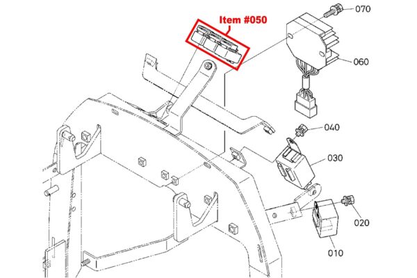 Relè di avviamento Kubota B, K, KX, L, LA, LM, LX, M, MX, R, STV, SVL, TL, U-tipi - immagine 3