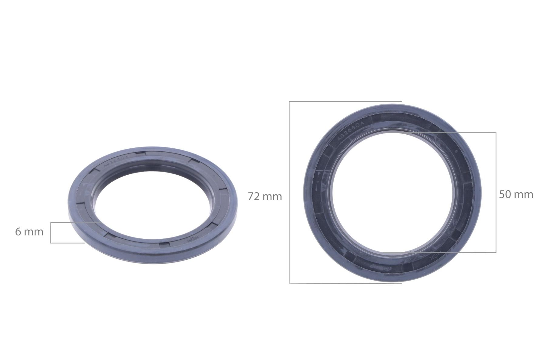 Paraolio 4WD 50X72X6 Iseki TA, TK, TS, TU-types 3025, 3030, 5035, 5040, 5135, 5140,