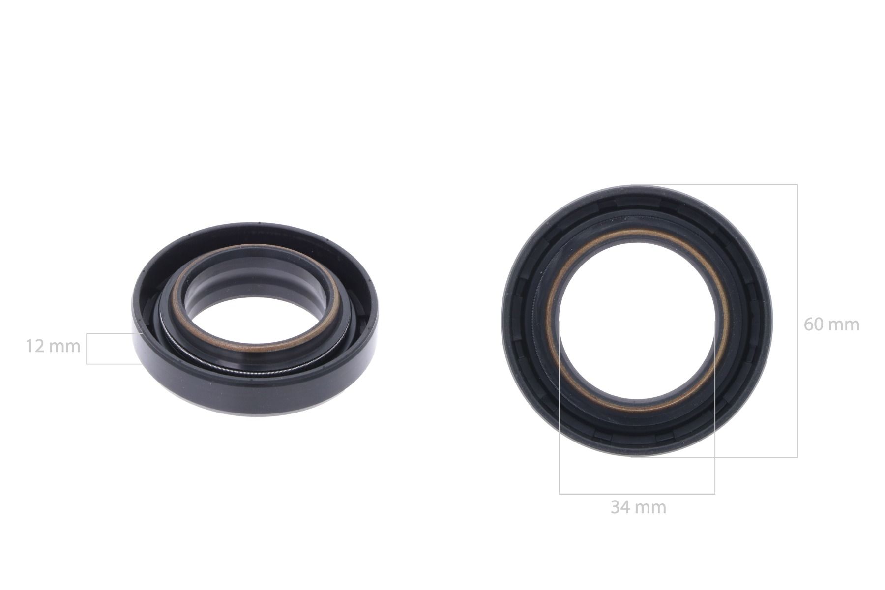 Anello di tenuta con bussola interna in acciaio per presa di forza centrale Iseki TA, TD, TE, TG TK, TLE-TYPES, 5035 Bolens, Massey Ferguson 1165, 1240, 1250, 1260, 1547, 1747,