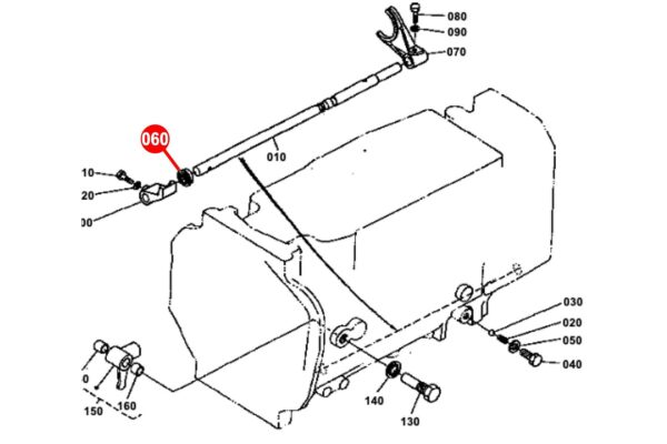 Keerring schakelas Kubota L, L1-types - immagine 5